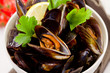 Mussels with white wine
