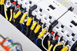 panel with  electrical equipment