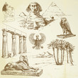 Vector: ancient egypt - hand drawn set ancient egypt - hand drawn set