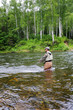 Fisherman catches of salmon