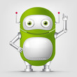 Vetor: Cartoon Character Android Cartoon Character Android