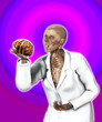 Brain In Hand Of X Rayed Doctor