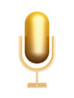 golden microphone symbol