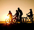 Photo: teens on bicycles teens on bicycles