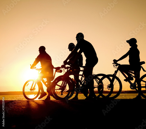 Photo: teens on bicycles teens on bicycles