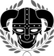 fantasy helmet with laurel wreath