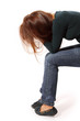 depression teen girl cried lonely
