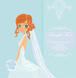 Beautiful bride card