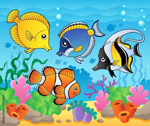 Vektor: Fish theme image 3 Fish theme image 3