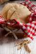 Pita bread in basket
