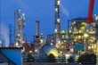 Oil refinery on a night