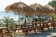 Restaurant tables at sea shore Restaurant tables at sea shore