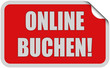 Sticker rot eckig curl oben ONLINE BUCHEN!