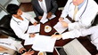 Video: Five Multi Ethnic Medical People in Team Meeting Five Multi Ethnic Medical People in Team Meeting