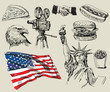 USA background