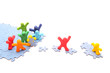 Teamwork puzzle - Rettung des kleinen gelben Freundes