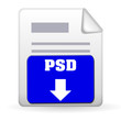 Download Button - PSD