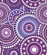 Seamless vector retro violet circle texture