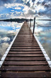 Photo: long pier into water long pier into water