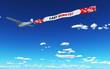 Flugzeug Werbung - Last Minute