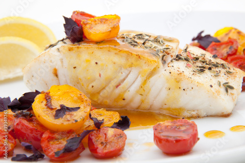 Foto: Pan fried halibut Pan fried halibut