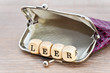 Geldbörse leer