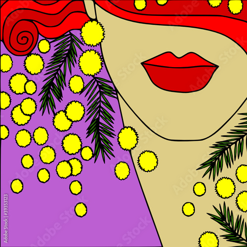 Vektor: mimosa mimosa