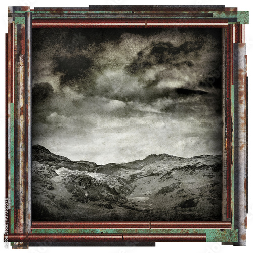 Photo: grunge landscape picture grunge landscape picture