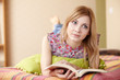 Photo: pretty woman with book pretty woman with book