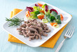 Carne di manzo cucinata con verdure