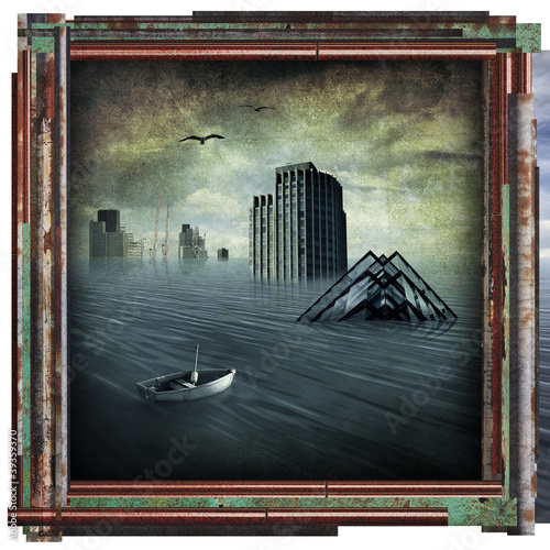 Photo: sinking city artwork sinking city artwork