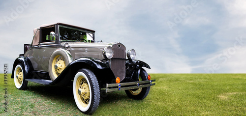 Photo: Retro car. Retro car.