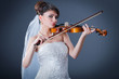 Beautiful bride in studio shooting Beautiful bride in studio shooting