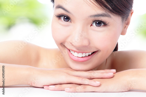 Photo: portrait of attractive woman smile portrait of attractive woman smile