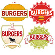 Vektor: Burgers Label Burgers Label