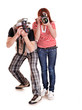Photo: Professional photographer with digital camera. Professional photographer with digital camera.