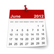 Calendar 2012 - June