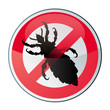 Vector: poux interdits, interdiction poux interdits, interdiction