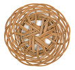 Wicker brown basket of bread or fruit