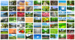 Collage of many nature photos Collage of many nature photos