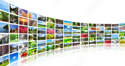 Photo: Collage of many nature photos Collage of many nature photos