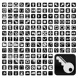 152 Buttons, schwarz, flach, grosse Symbole