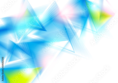 Vector: Abstract background with blue triangles. Vector illustration. Abstract background with blue triangles. Vector illustration.