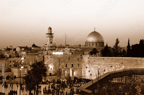 Photo: Western Wall and Dome of the Rock Western Wall and Dome of the Rock