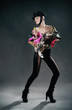 Photo: Sexy woman with many pairs of shoes Sexy woman with many pairs of shoes