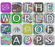 The World of Apps Application Tiles Spell Words