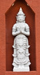 statue in space wall