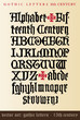 vector set: gothic letters - 15th century
