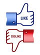 Like Dislike Thumb Up Sign