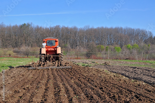 Photo: Processing of a spring field Processing of a spring field